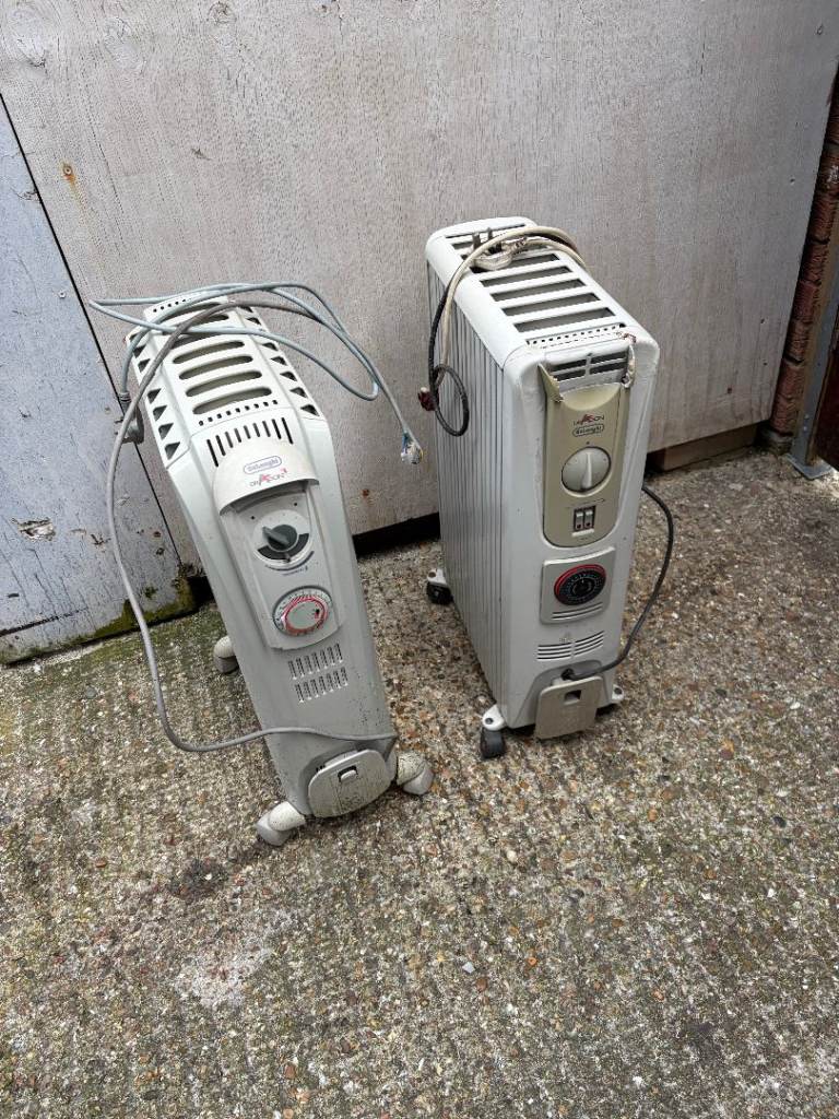 Two Oil Filled Radiators on Wheels