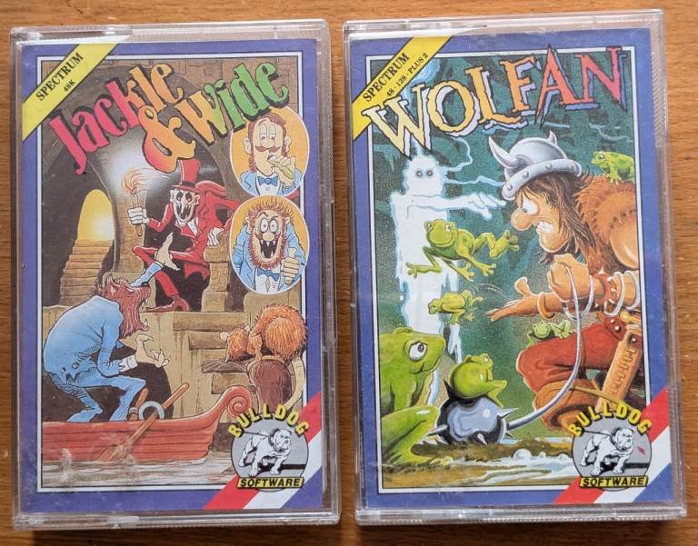 Rare Jackle & Wide + Wolfan Games ZX Spectrum 48K 128K +2 +3 by Bulldog Software