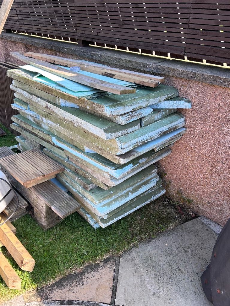 Insulation Building Boards - Blue, Used Condition