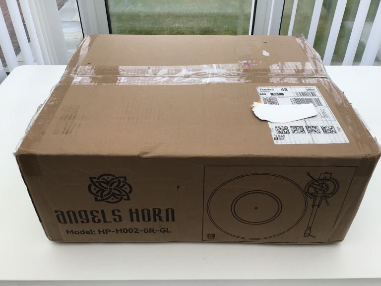 Angels Horn vintage vinyl turntable 