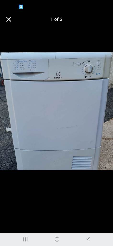 Indesit 8kg condenser tumble dryer 