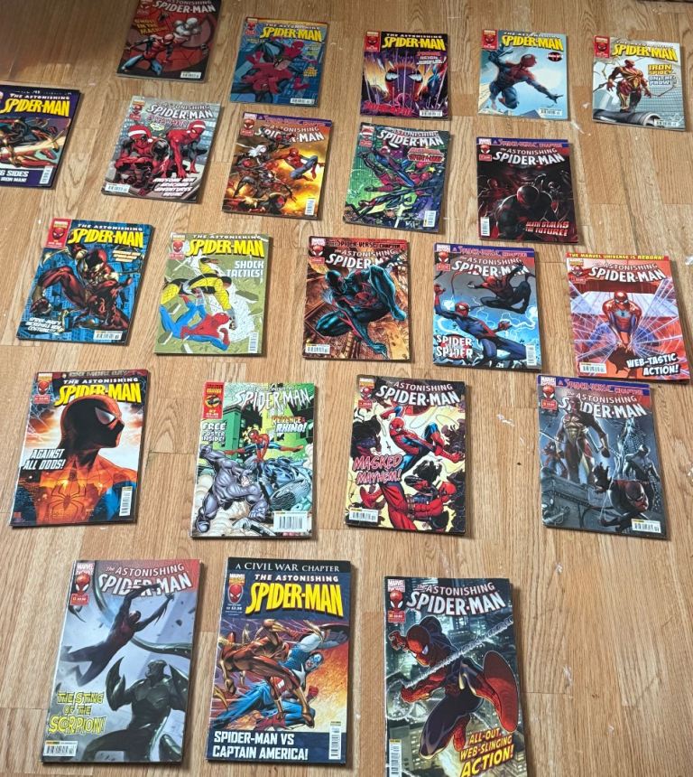 The astonishing spider man comic books 