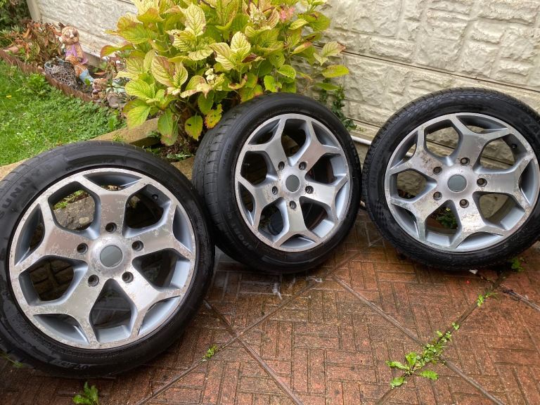 4xFord transit mk7 /custom alloy wheels and tyres 