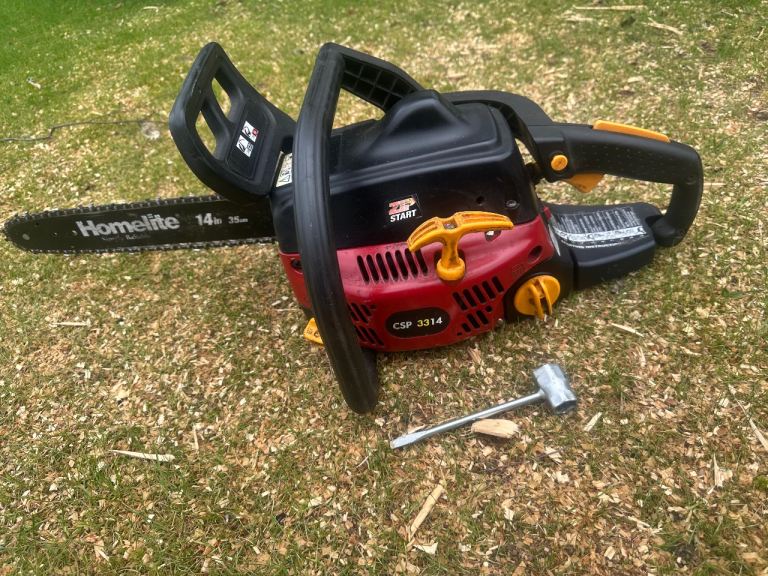 chainsaw Homelite  CSP 3314 petrol engine diy garden tool for cutting firewood