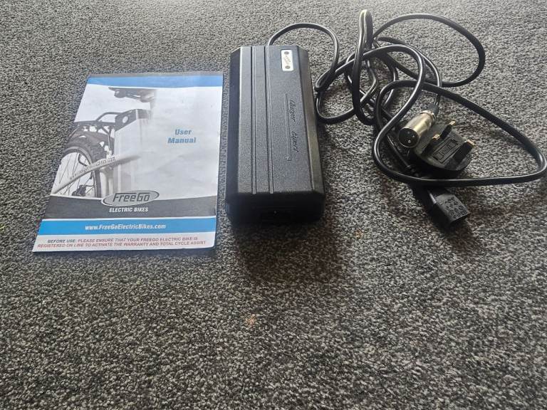 Manufacturer = Free-Go. Free-Go E-bike charge lead