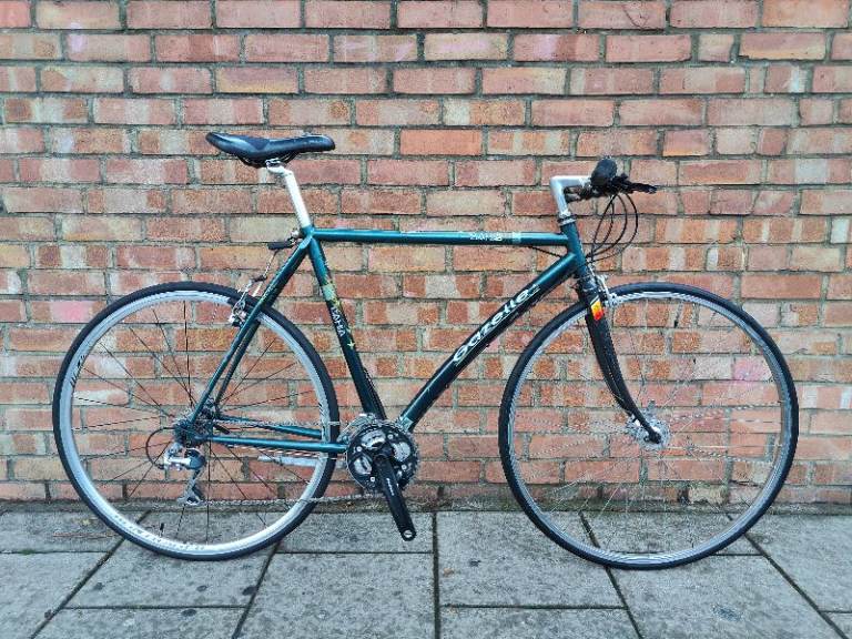 SERVICED (6270) 700c GAZELLE BAHIA 24-speed Vintage Steel Flat Bar Road BIKE Hybrid BICYCLE Size M/L