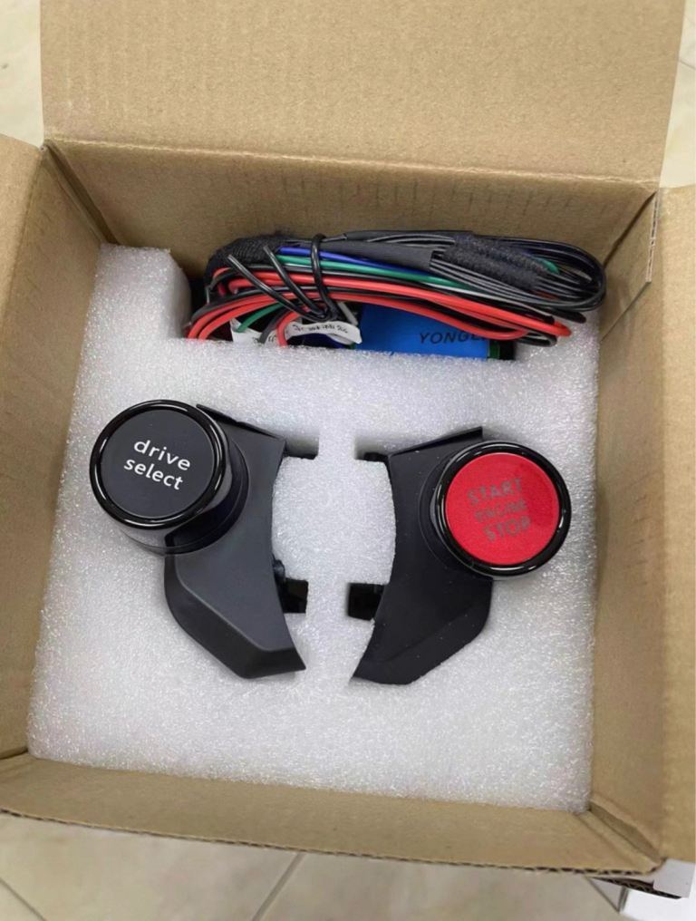 Audi R8 Style Steering Wheel Start Button – Gloss Black