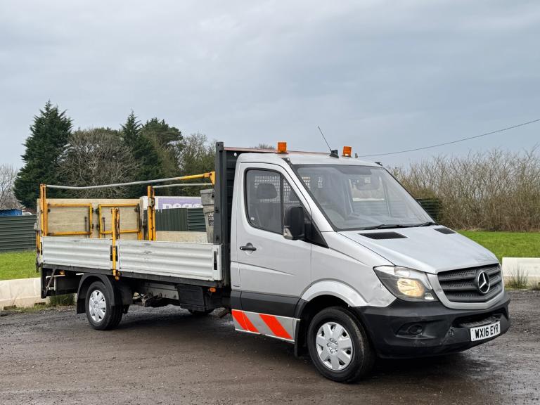 2016 Mercedes-Benz Sprinter 313CDI 130PS LWB DROPSIDE FLATBED ALUMINIUM BODY WITH REAR TAIL LIFT ...