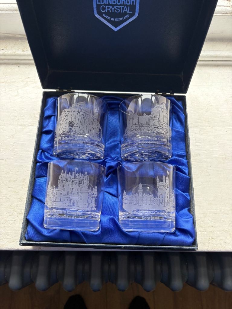 Edinburgh Glass whiskey glasses