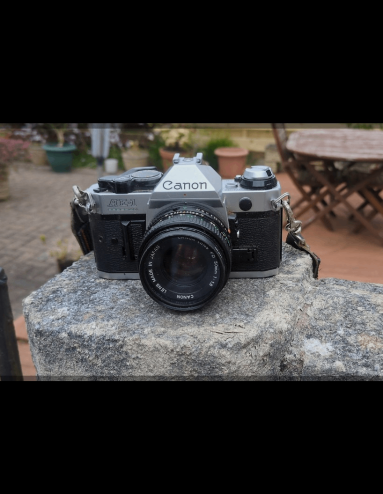 Vintage Canon AE-1 35mm film camera
