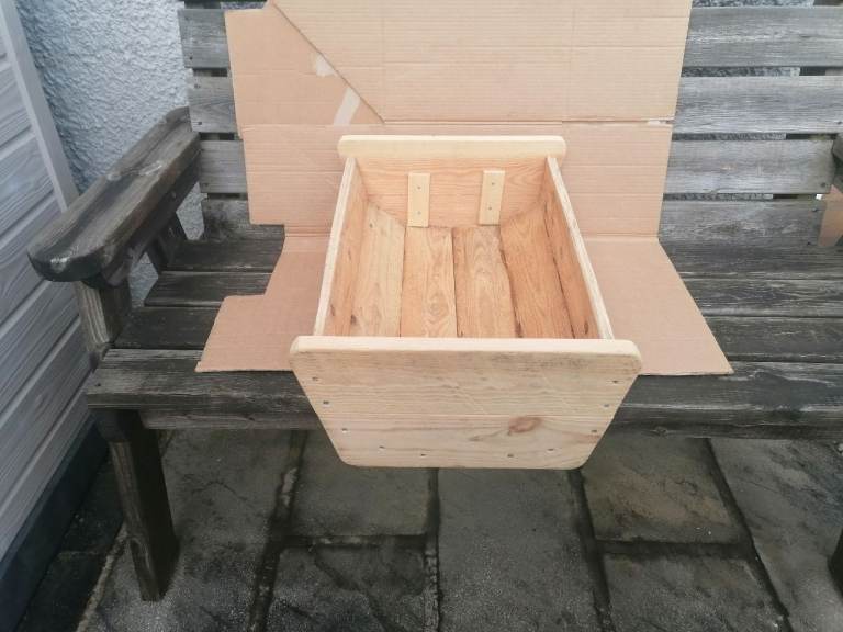 3 Handmade Wooden Planters Open to offers