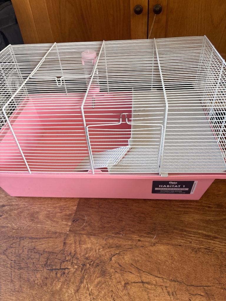 Dwarf hamster/mouse cage with accessories 