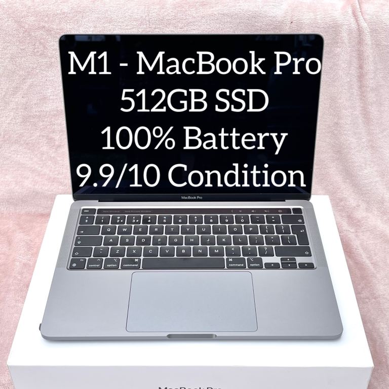 (New condition) MacBook Pro 13” ( M1 - 3.2GHz - 512GB SSD - 100% Battery ) 