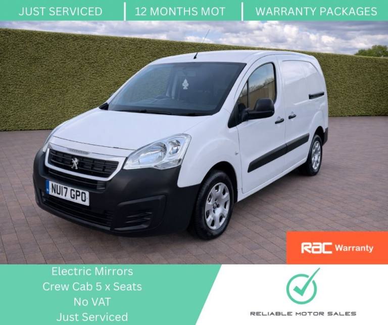 2017 Peugeot Partner 1.6 BlueHDi 744 S Combi Van 6dr Diesel Manual L2 (113 g/km, 97.64 bhp) Combi...