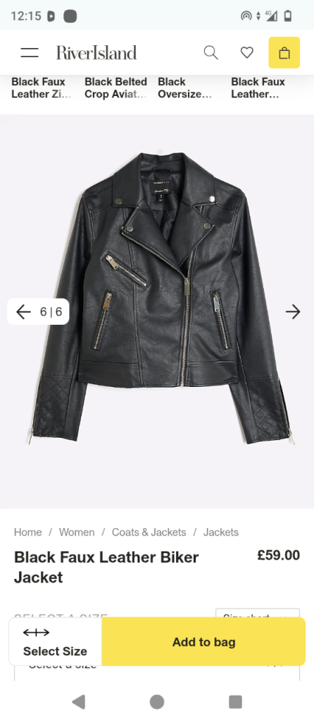 River island jacket