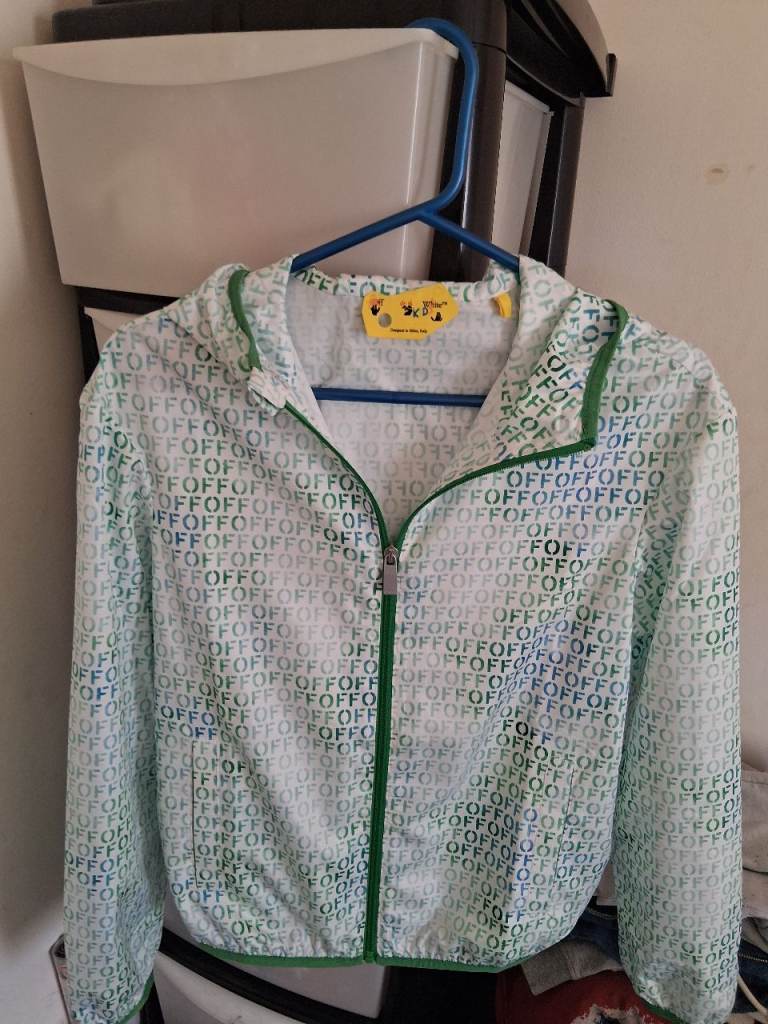 New off white boys jacket