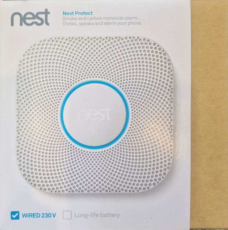 Nest smoke and carbon monoxide alarm.