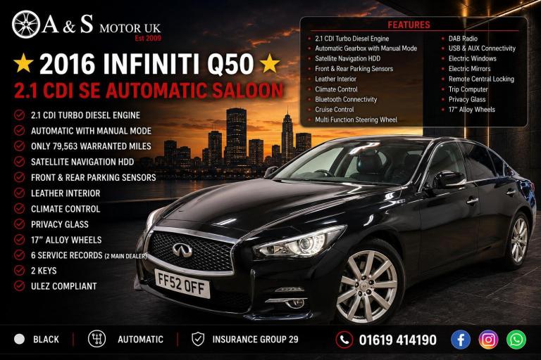 INFINITI Q50 2.2 d SE 2016