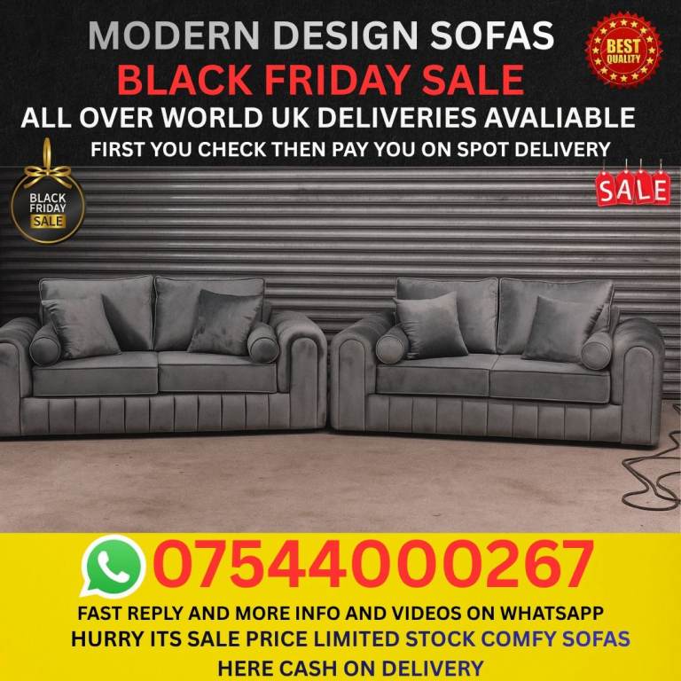 Comfortable Sofa – Clean, Affordable, Ready for Collection Today”