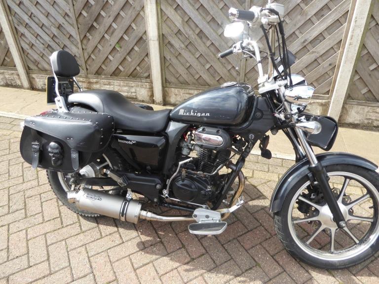 LEXMOTO MICHIGAN 125 CRUISER 16 REG VERY LOW MILES STAINLESS EXHUAST LONG MOT