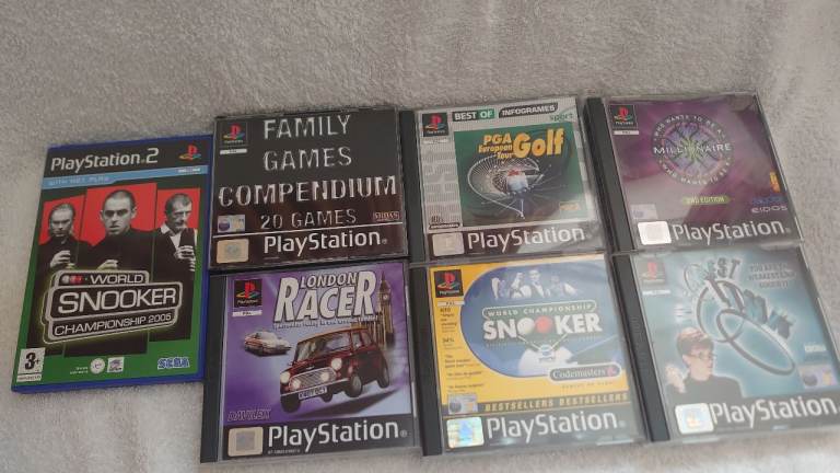 6 PLAYSTATION 1 GAMES AN 1 PLAYSTATION 2 Game