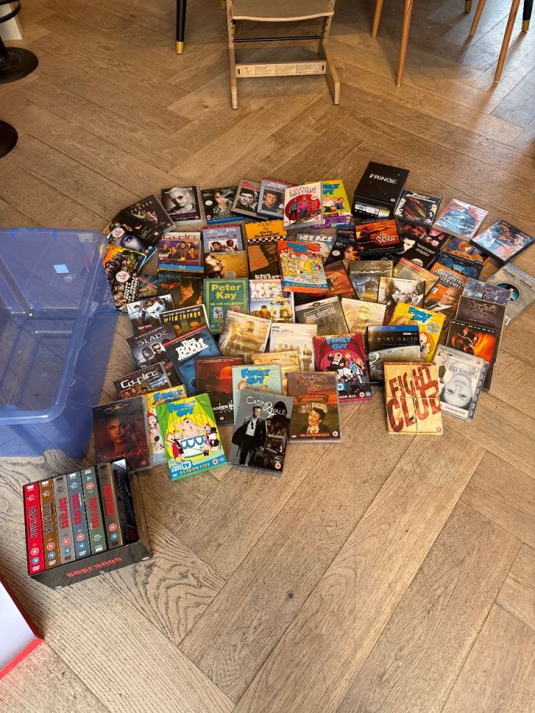 Selection of DVDs and bluerays