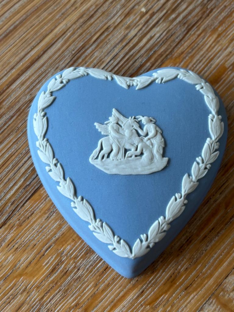 Wedgwood Heart shaped Trinket Box