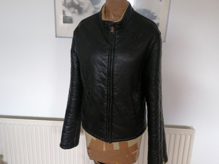 Vintage 90's AJ | ARMANI JEANS Leather Shearling Aviator Jacket. Ladies. Vgc. Size : M (40) 