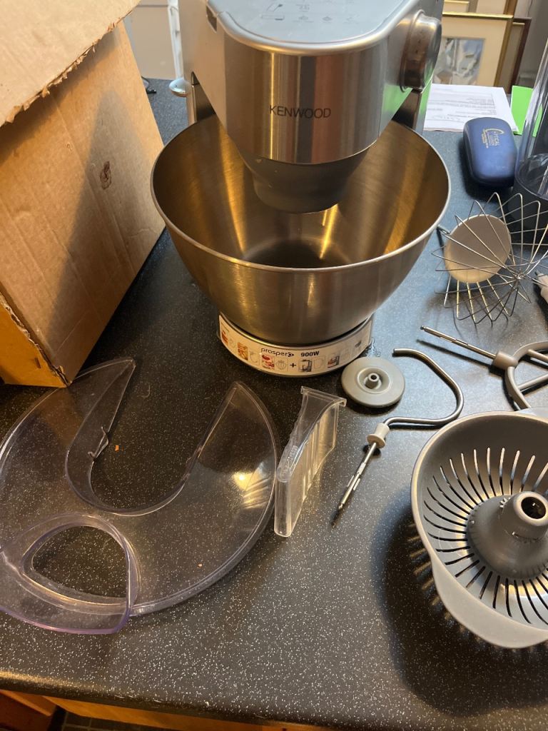 Kenwood Stand Mixer with Stainless Steel Bowl and Attachments
