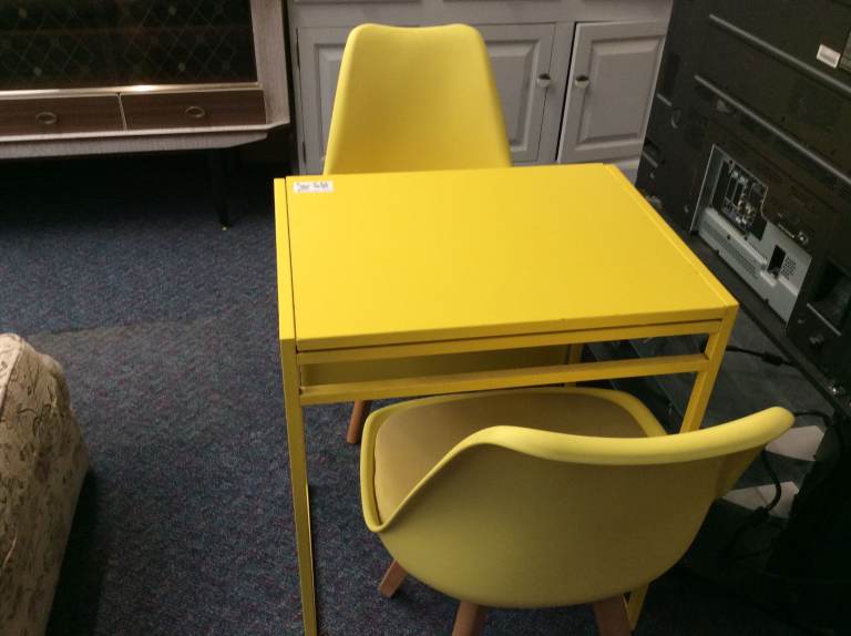 Yellow Dining Table and Chairs Set #66189 £30.00
