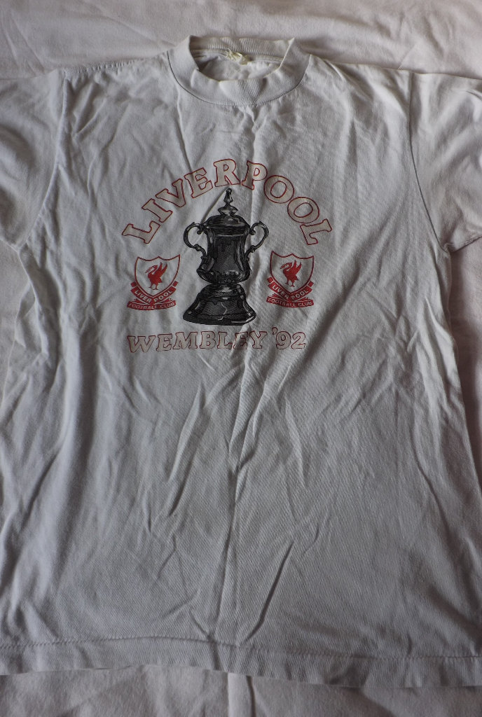Liverpool FA Cup Final 1992 Shirt(M) Matchday Merchandise. £12