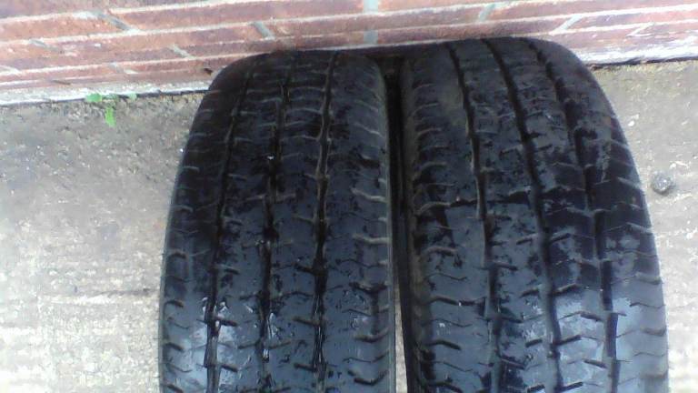 Two commercial Tyres 205/65 15C 