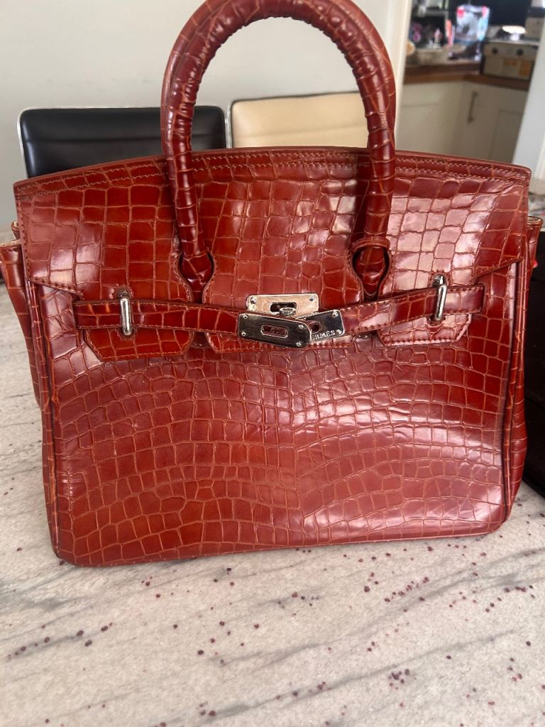 Designer Inspired Mock-Croc Bag