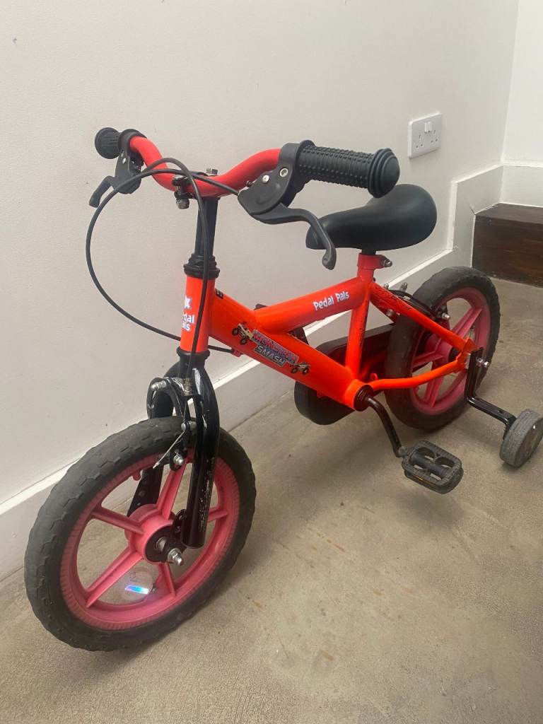 Pedal Pals 14” wheel monster truck pedal bike