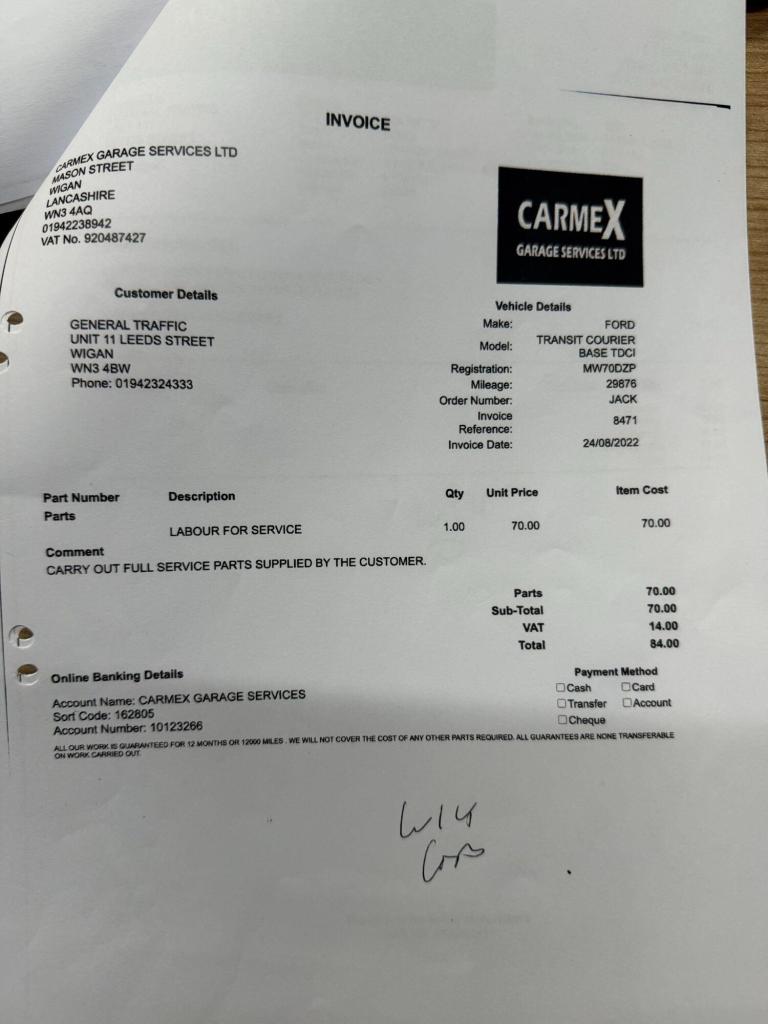 2020 Ford Transit Courier 1.5 TDCi Leader Van [6 Speed] PANEL VAN DIESEL Manual