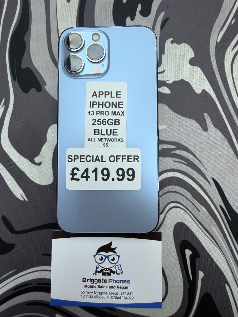 APPLE IPHONE 13 PRO MAX 256GB UNLOCKED ALL NETWORKS ONE YEAR WARRANTY 