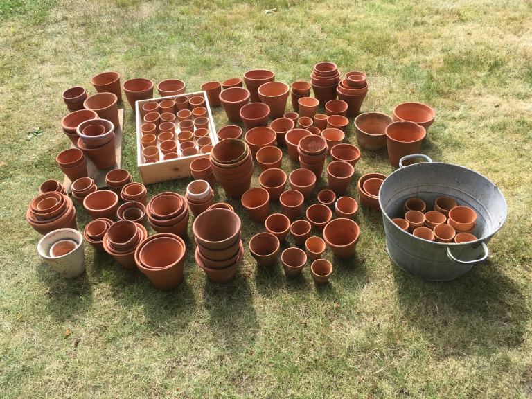 image for Selection of small and medium vintage terracotta pots
