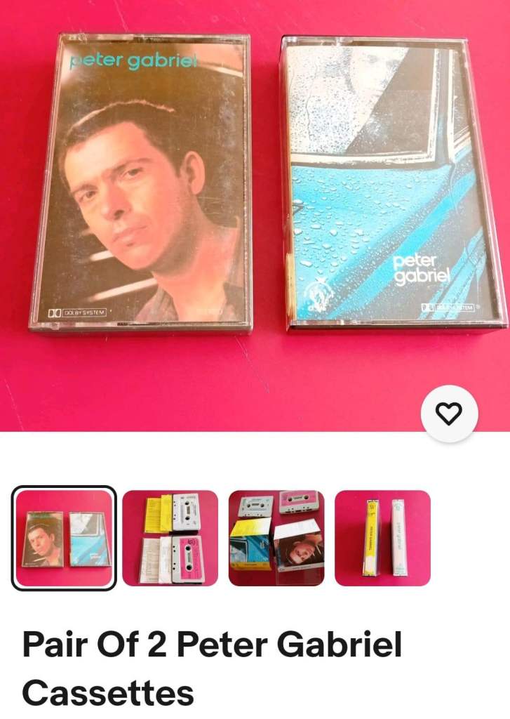 2 x Peter Gabriel cassettes 