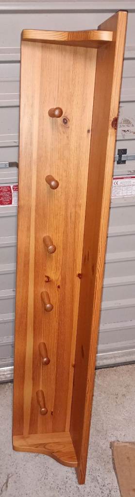 6 peg solid wood John Lewis coat hanger