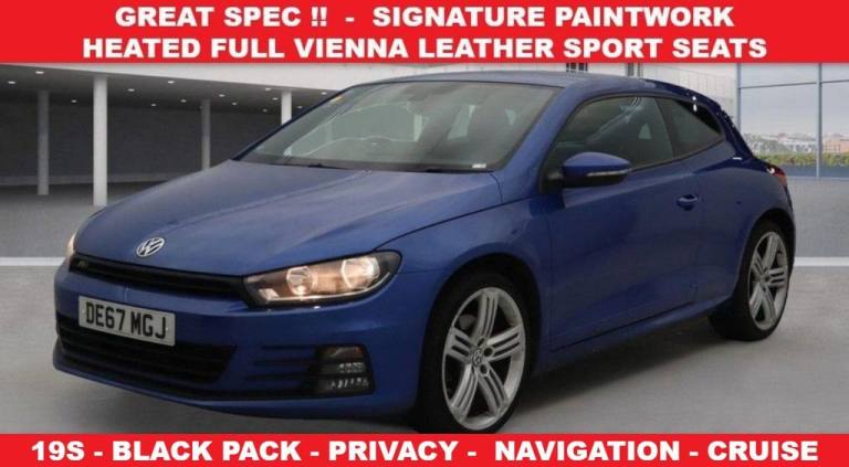 2017 67 VOLKSWAGEN SCIROCCO 2.0 TDI R-LINE HATCHBACK 3DR DSG EURO 6 (S/S) 184 PS