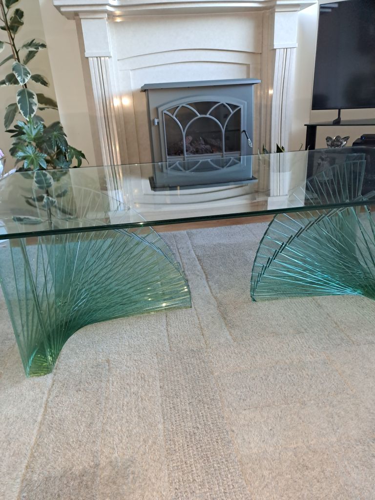 Glass Italian coffee table