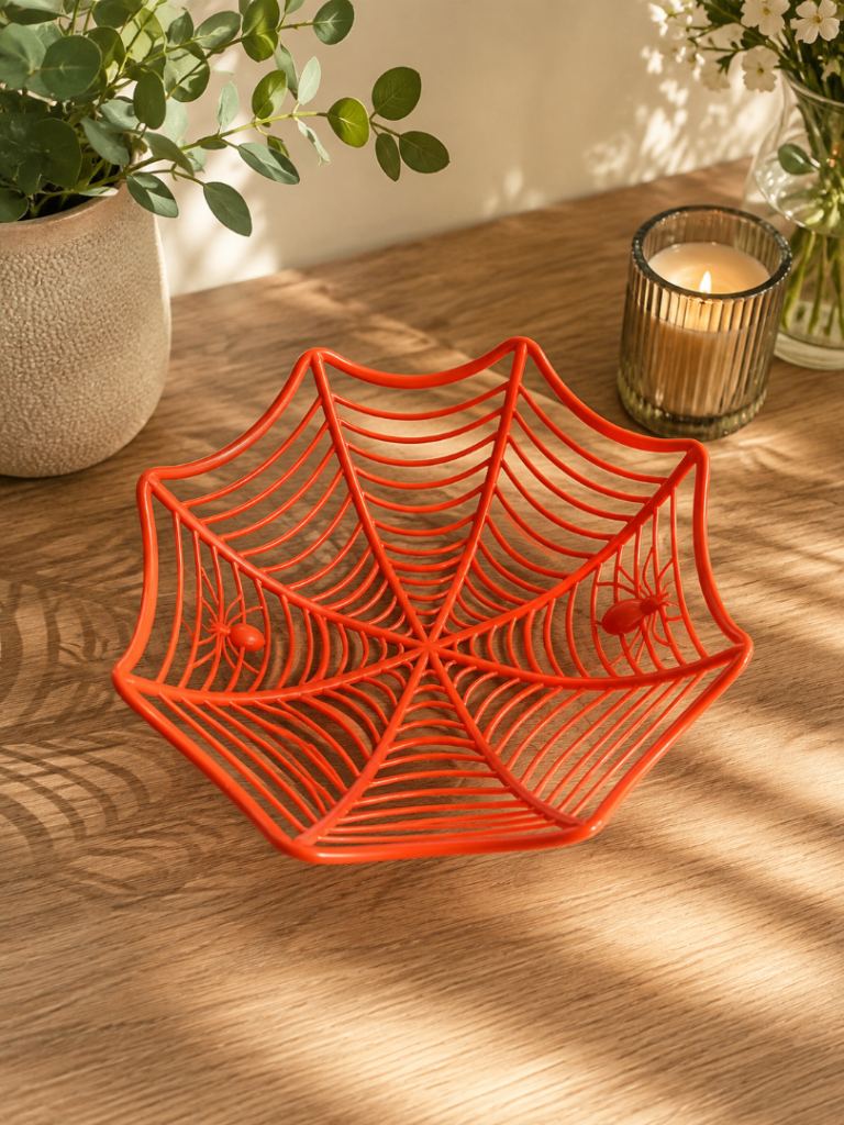 Plastic Halloween basket for sweet or decoration.