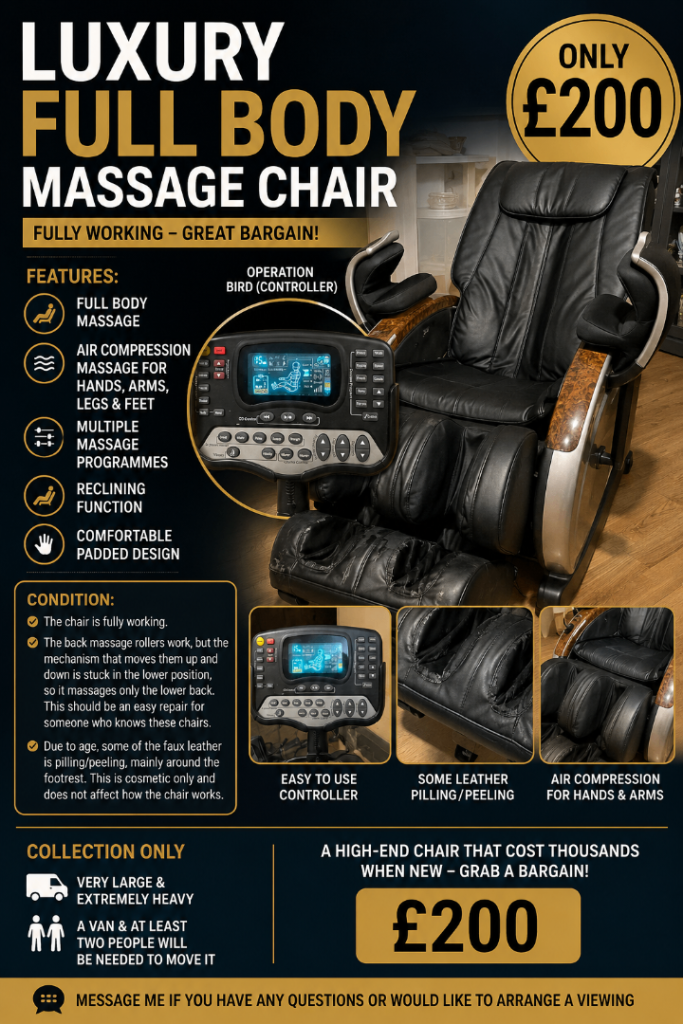 Luxury Zero Gravity Full Body Massage Chair