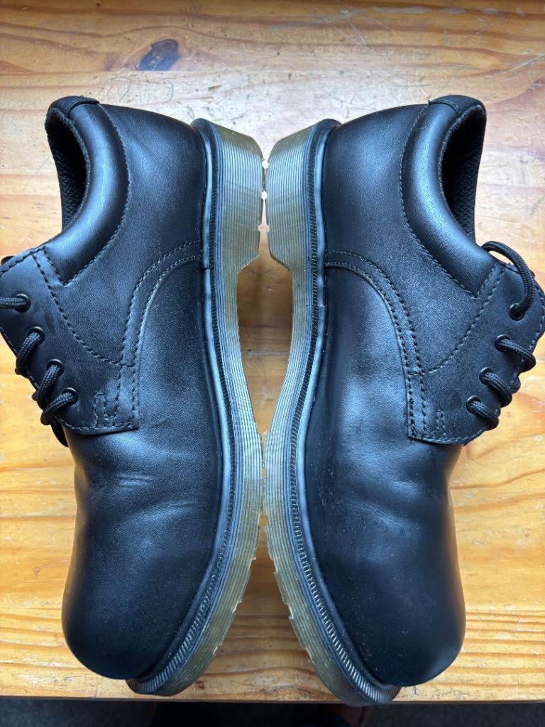 Dr Martens black leather shoes Size 9 UK - NEW without tags. 