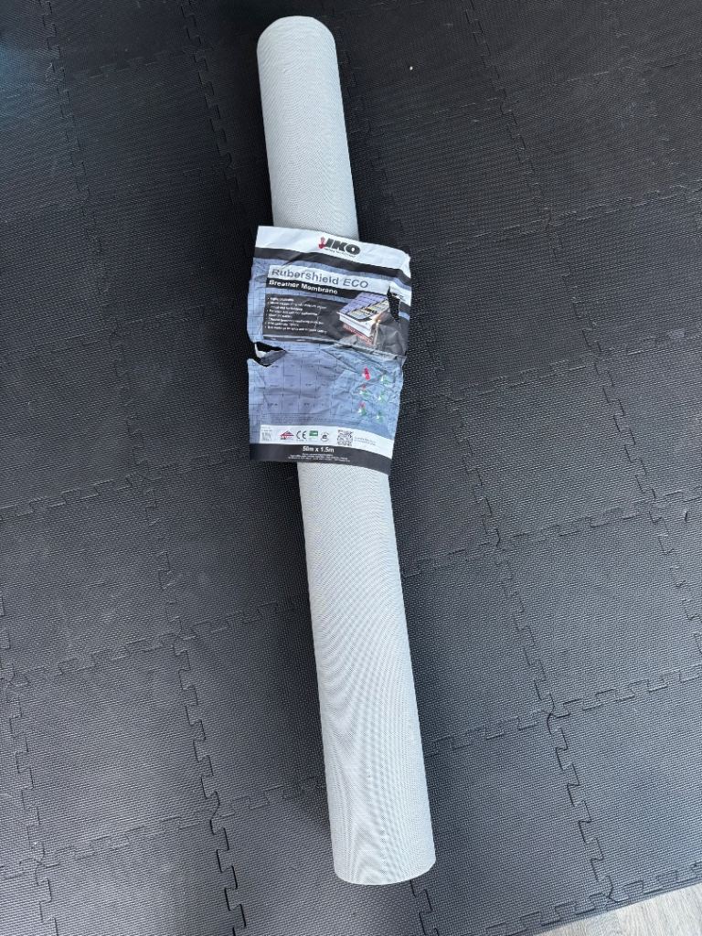 Brand new and unused NOVECRAFTO Breathable Roofing Membrane