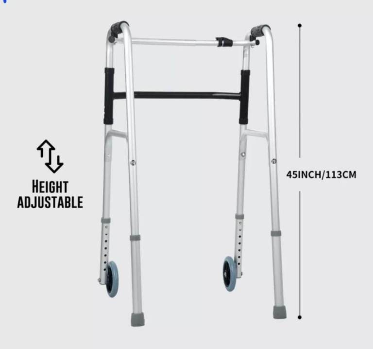 Lightweight Aluminium Walker Mobility Aid Walking Frame With Wheels ...