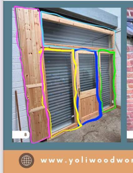 Calling all Carpenters! / Cafe/ Shop:       Shop Front - Treated Wood + Glass - Disassembled 