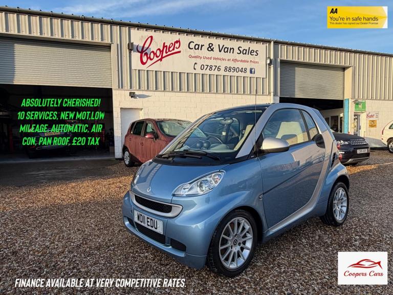 2011 smart fortwo Passion mhd 2dr Softouch Auto [2010] COUPE Petrol Automatic