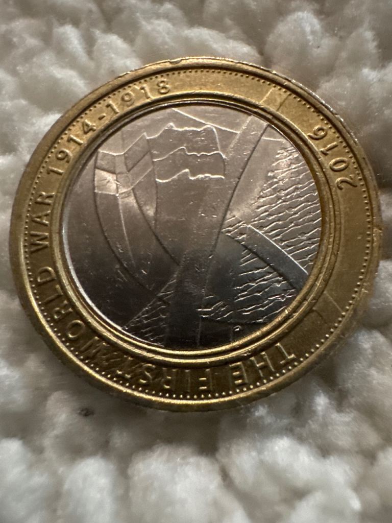 First World War 2 pound coin 