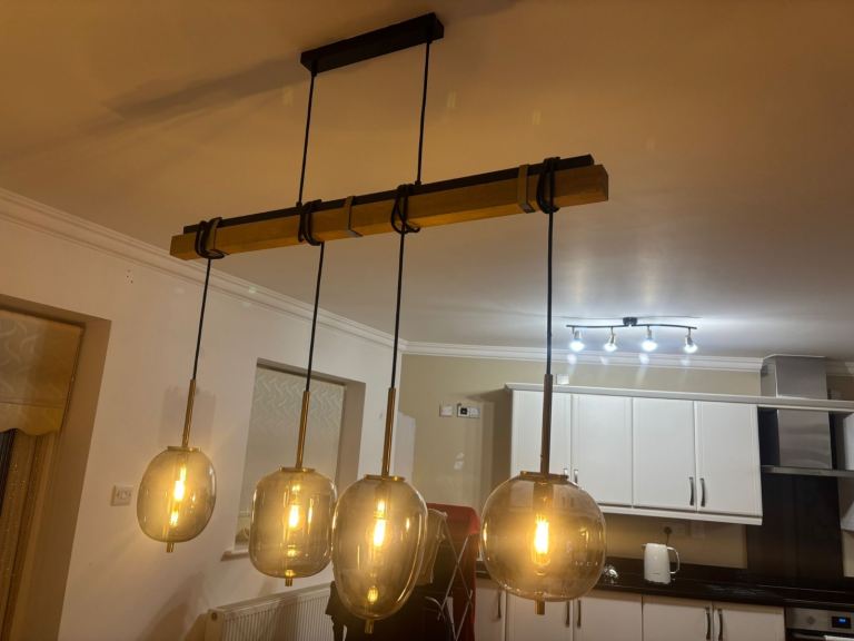 Low hanging ceiling lights - excellent condition